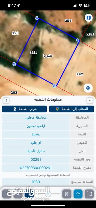 ارض في عنجرة دونم و39 متر للبيع
