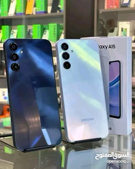 جديد Samsung A15 رام 8 و 12 و 16 جيجا 128 و 256 مكفول شركة هدية كفر ولزقه وشاحن الاصلي متوفر توصيل