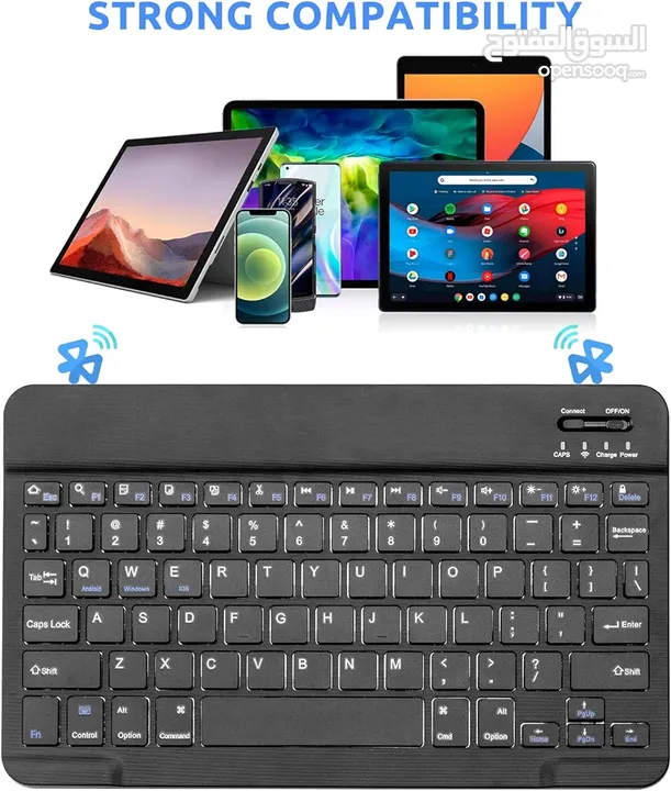 Bluetooth keyboard كيبورد بلوتوث  يدعم جميع أجهزة البلوتوث