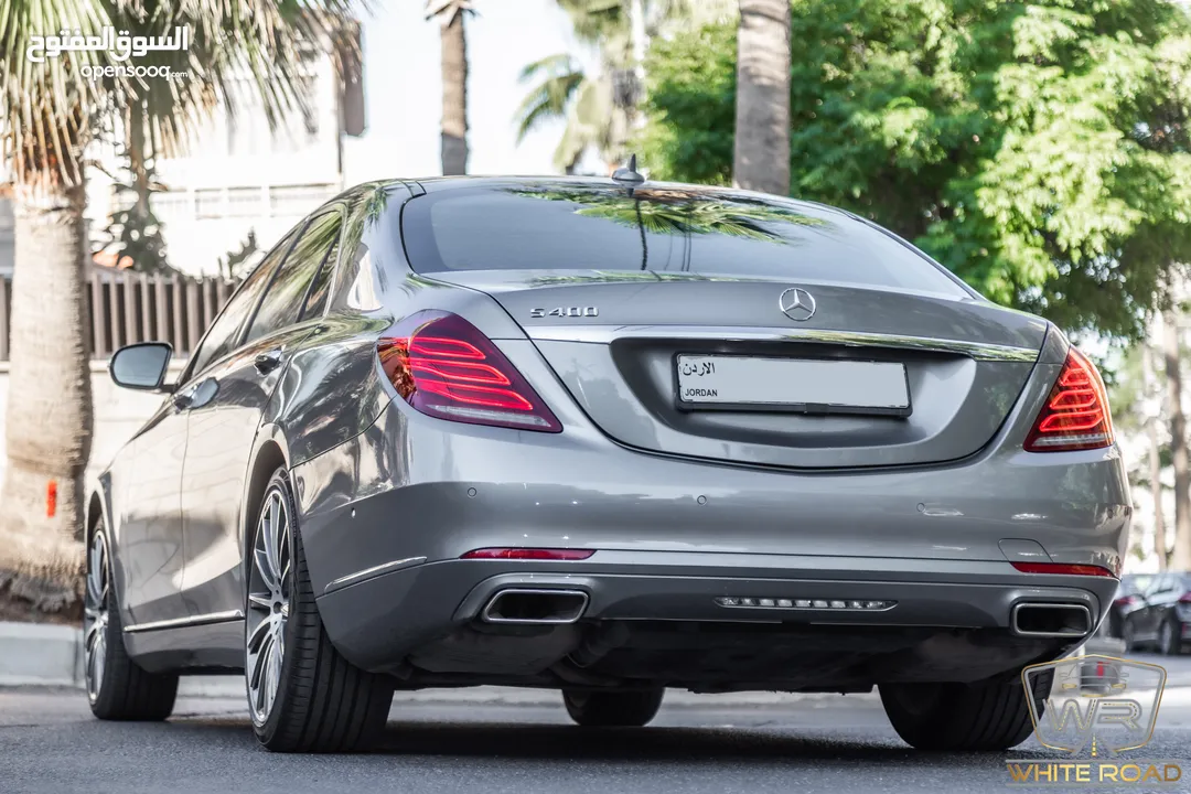 Mercedes S400 2015   السيارة وارد الشركة و قطعت مسافة 111,000 كيلو متر