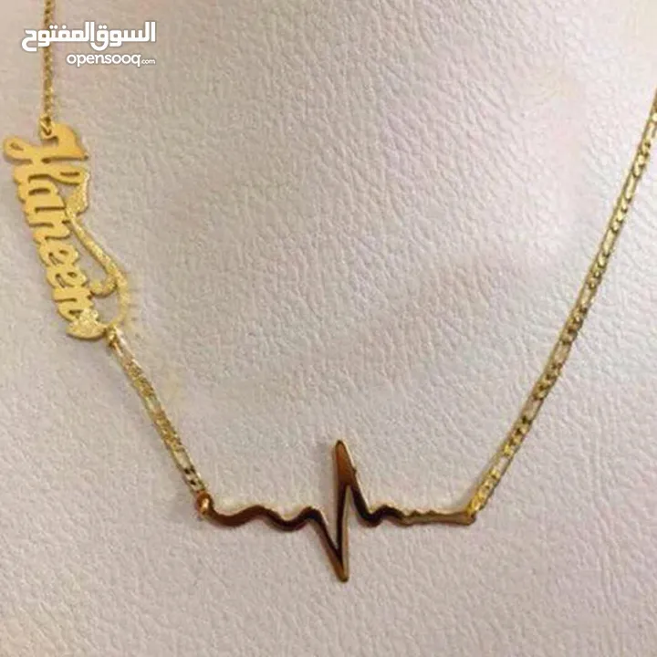 تفصيل  سنسال مطلي دهب او فضه ،اسم / اسمين