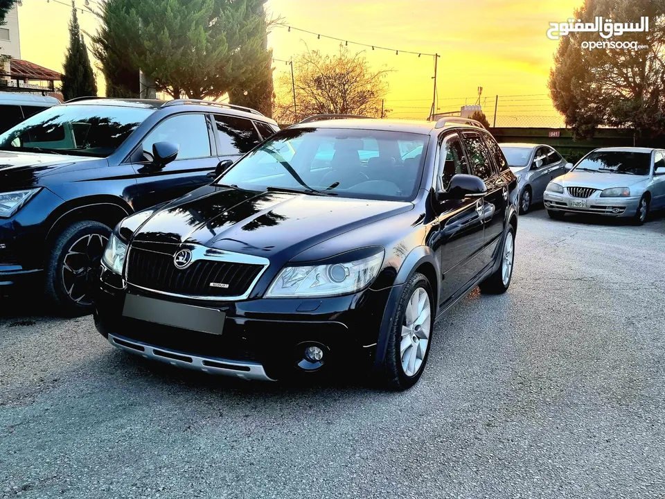سكودا اوكتافيا رمش تحويل كامل اصلي الى (SCOUT) طقم كامل مستورد مختم بختم شركة Vw skoda