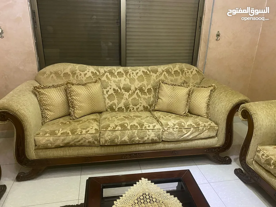 طقم كنب خشب زان