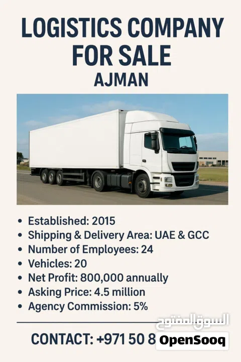 Logistic company for sale