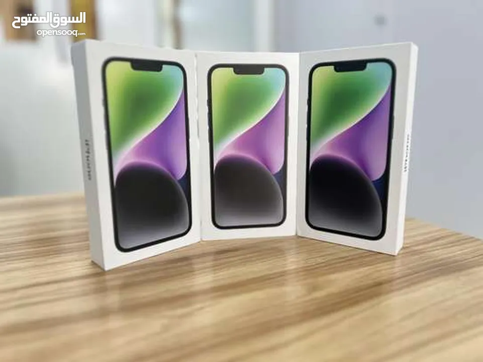 iPhone 14. (128GB/256GB) جديد كفالة شرق اوسط يوجد بكج اصلي