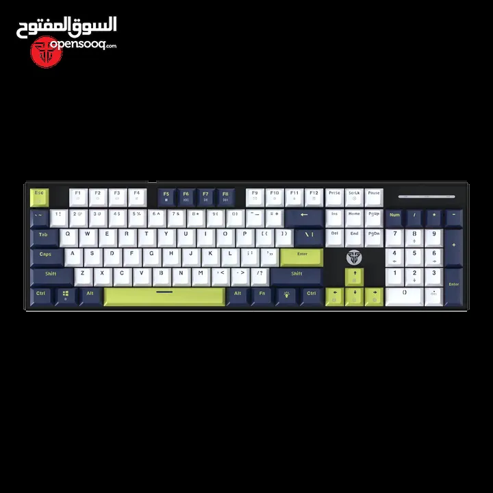 FANTECH ATOM104S MK878S MECHANICAL GAMING KEYBOARD MORI EDITION WHITE  كيبورد فانتيك الجديد كليا