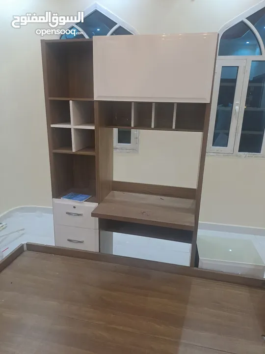 غرفه نوم كامله +طاوله تلفزيون من هوم سنتر استخدام 3شهور Complete bedroom + TV table from Home Centre