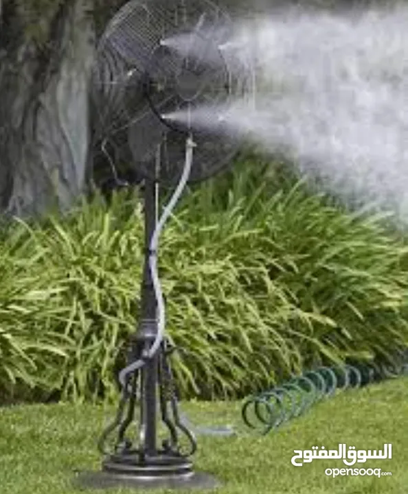 رذاذ الماء لتبريد الحدائق 10م او 15م او 20 م أو 30 متر بدون مضخه /رقم للتو اصل بصور الاعلان