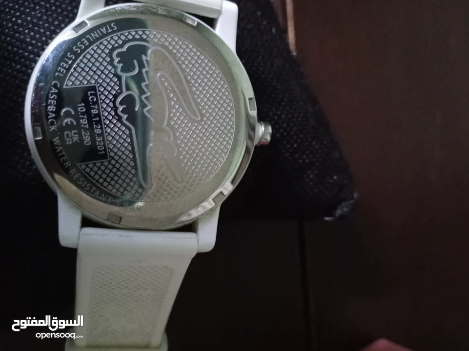 ساعة لاكوست اصلية بحالة الوكالة