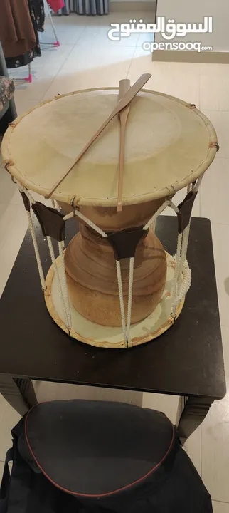 Authentic Korean janggu drum with travel bag