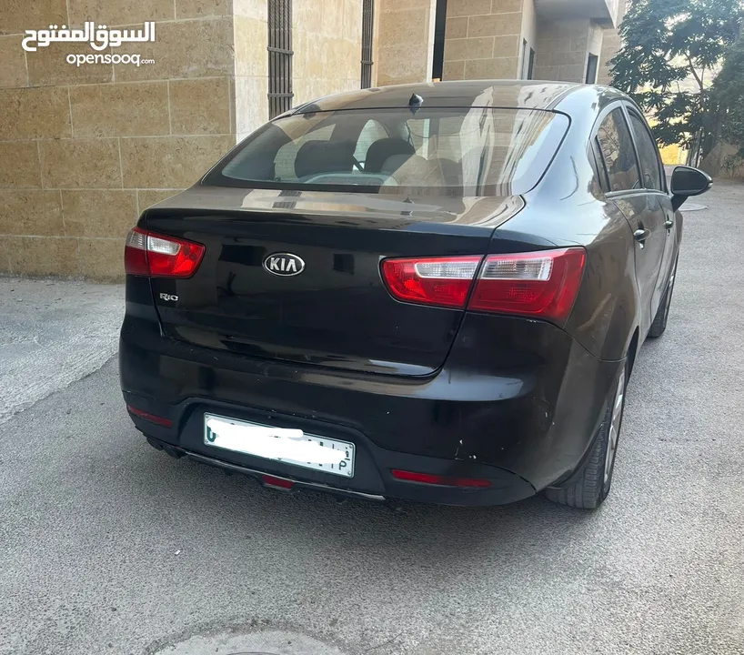 كيا ريو 2014 فحص نضيف و عداد قليل