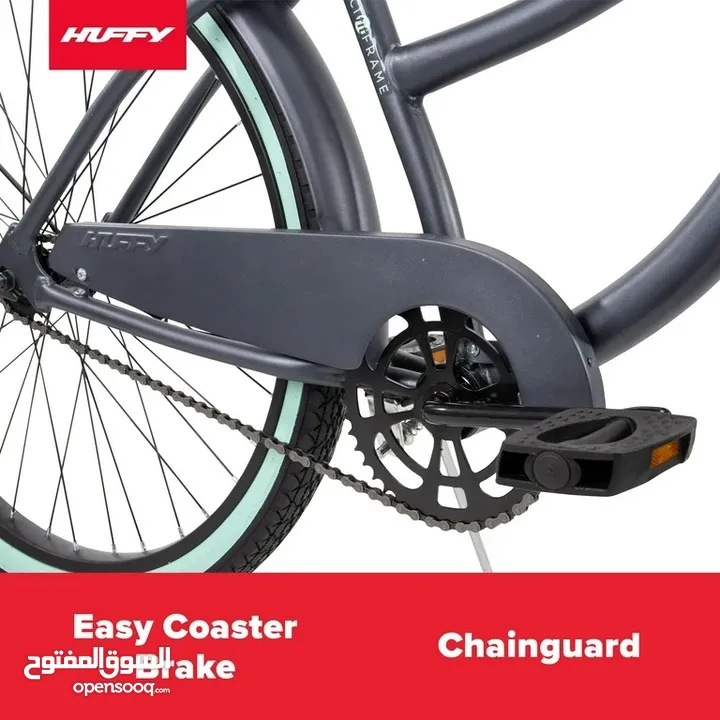 استمتع بقيادة مريحة وأناقة فريدة مع دراجة Huffy Cranbrook كروزر للبالغين  – الآن لدى Island Toys!