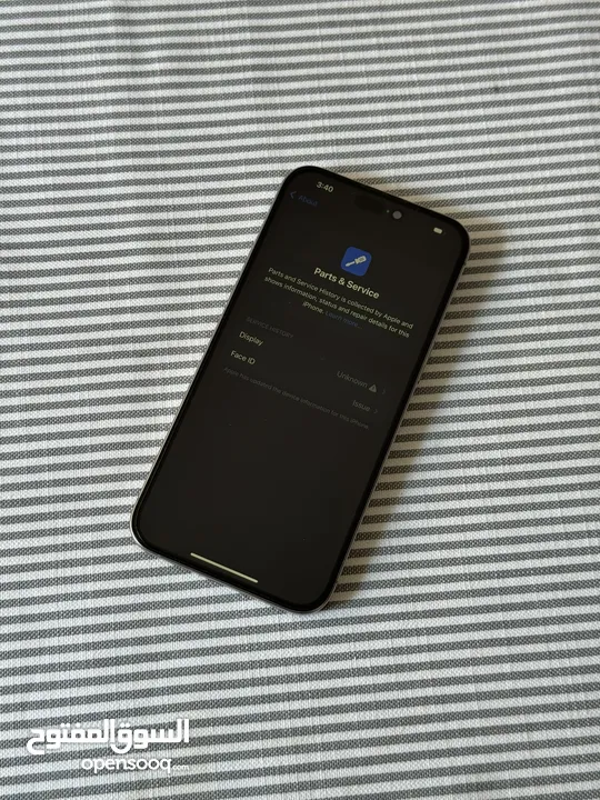 Iphone 15 pro max natural titanium 256GB used like new شرق اوسط