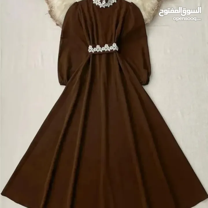 فستان ملكي  خامة هوريم دابل تركي 38-40-42-44-46-48