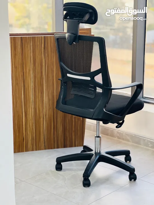 كرسي شبك متحرك طبي كرسي موظف كرسي ظهر متحرك وايدي متحركة دعم اسفل الظهر باقل سعر Office Chair