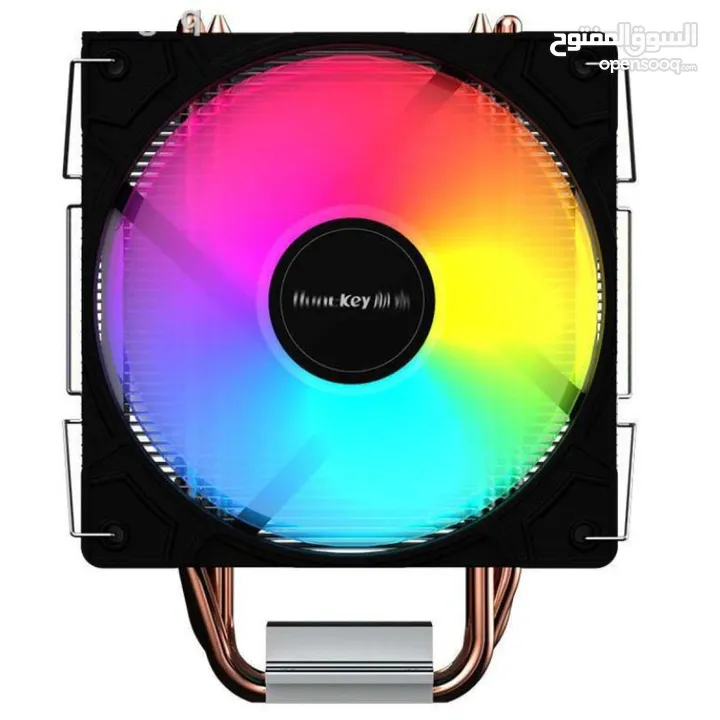 HuntKey 600R 120mm RGB CPU Fan Cooler - مروحة تبريد بإضاءة