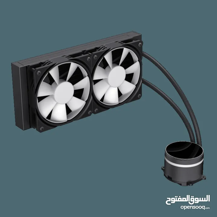 مراوح تبريد مائية مع شاشه تبريد قياس 240 سم  Gamemax IceBurg 240 Digital WH Fan