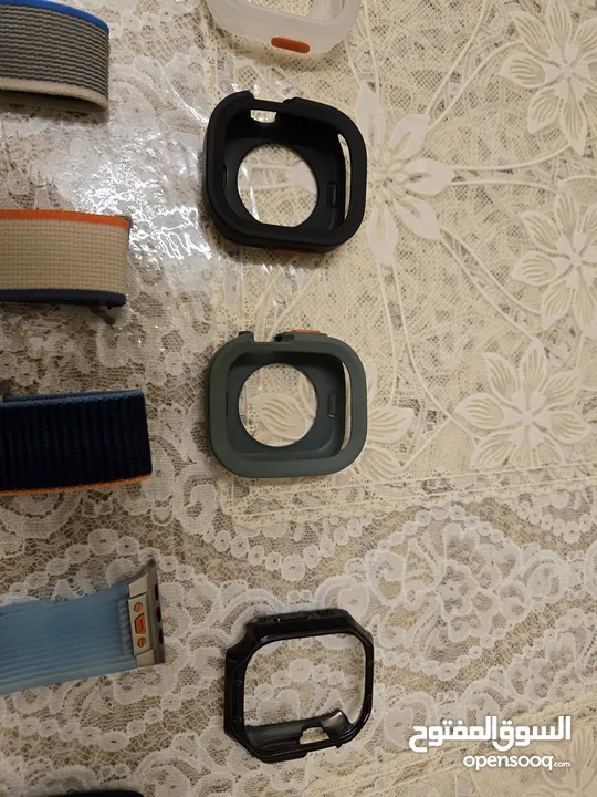 Apple Watch Ultra with huge strap collection