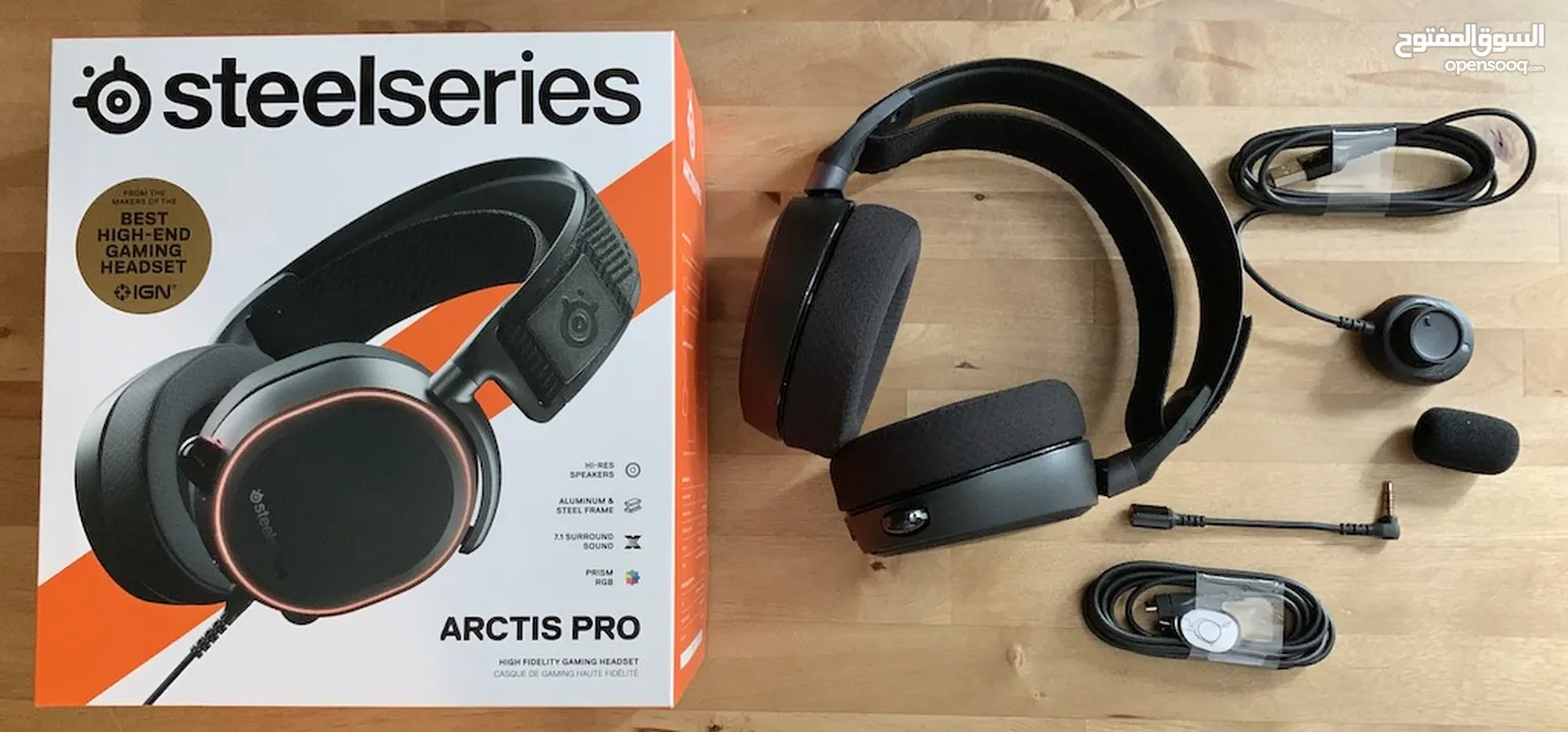 SteelSeries Arctis Pro gaming headset  سماعة محيطية وير