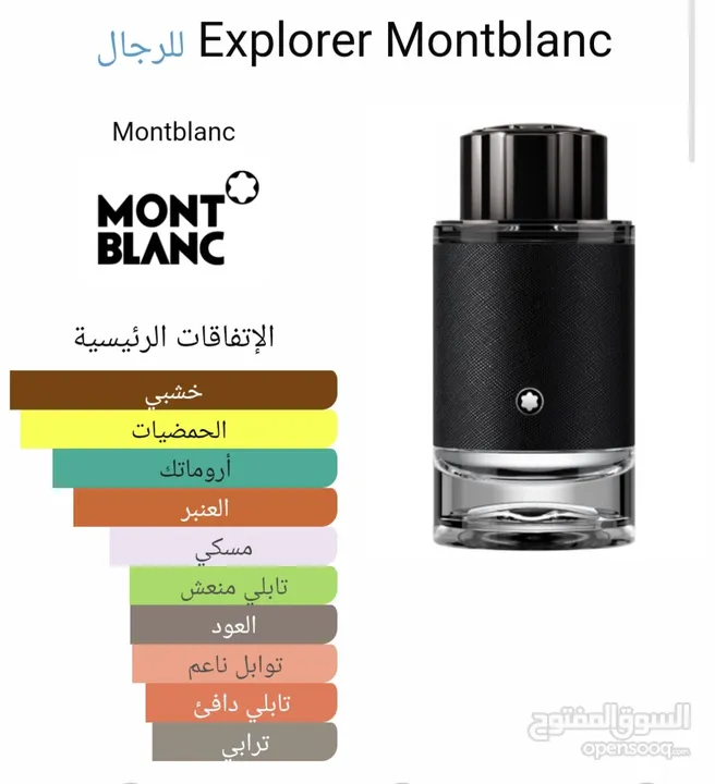 عطر مونت بلانك اكسبلورر 100 مل Eau De Parfume اصلي 100% رجالي مميز وفاخر جدا  من السوق الحرة الرياض