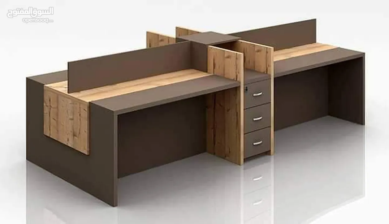 خلية عمل موظيفن ورك استيشن  اثاث مكتبي كامل مكتب -work space -partition -office furniture -desk staf