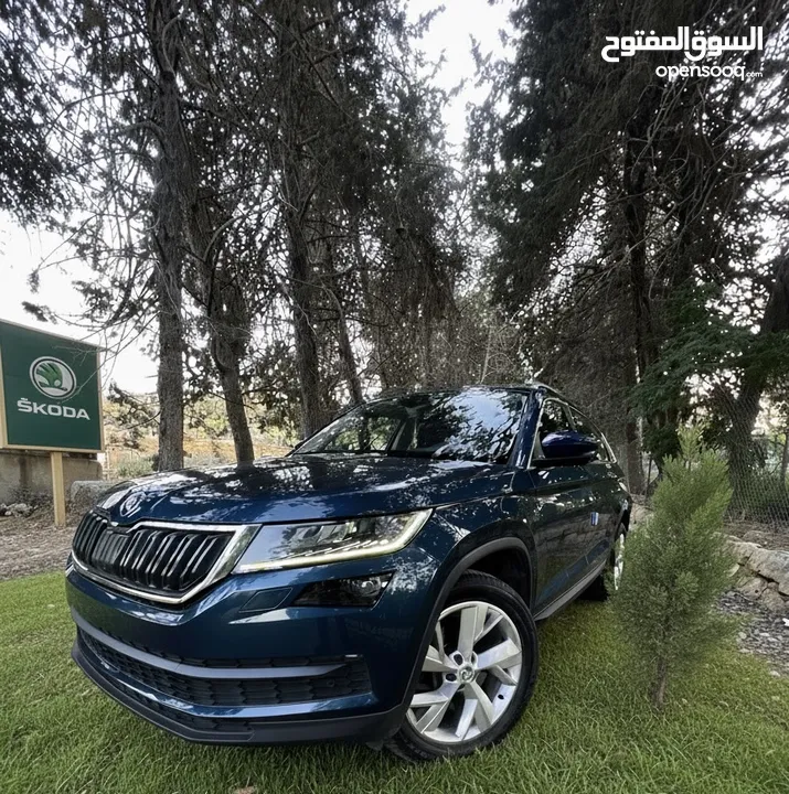 سكودا كودياك 2017 مفلل مع بانوراما ودفع رباعي ترخيص وتامين شامل ساري للبيع او البدل