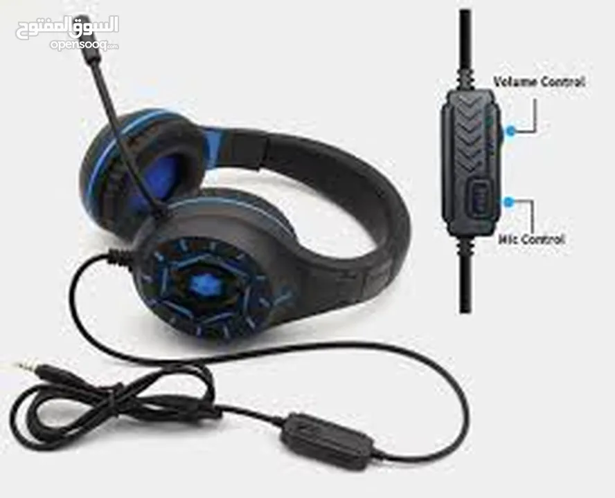 سماعة KOMC S90 GAMING HEADSET هيد سيت  راسية جيمنج من كومك