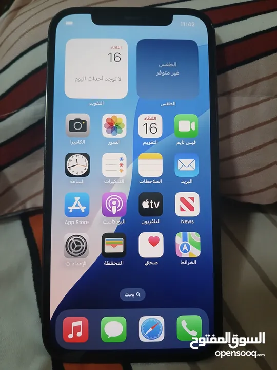 ايفون 13 عادي 128 جيجا   ايفون 12 برو 256 جيجا   بطاريات 91%
