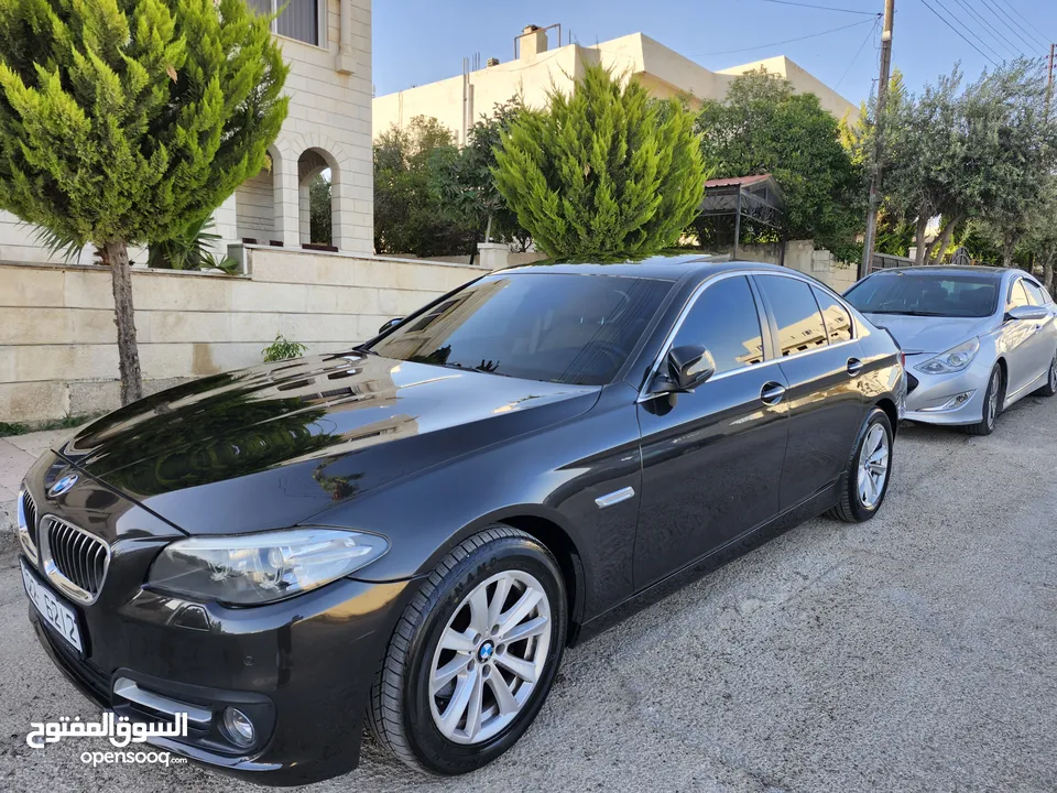 BMW 520 موديل2014 فحص كامل فل كامل   ممشى قليل بحالة الوكالة