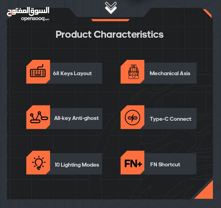 IMICE GK690 لوحة المفاتيح الميكانيكية لوحة المفاتيح الرخيصة