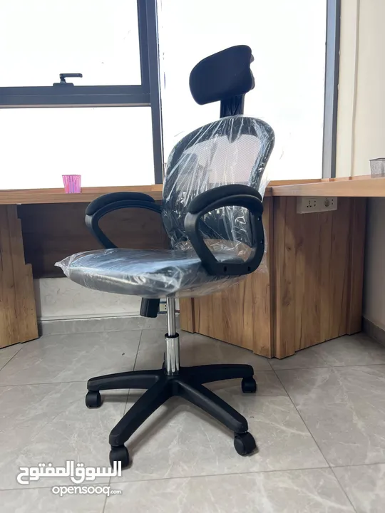 كرسي شبك متحرك طبي كرسي موظف كرسي ظهر متحرك وايدي متحركة دعم اسفل الظهر باقل سعر Office Chair
