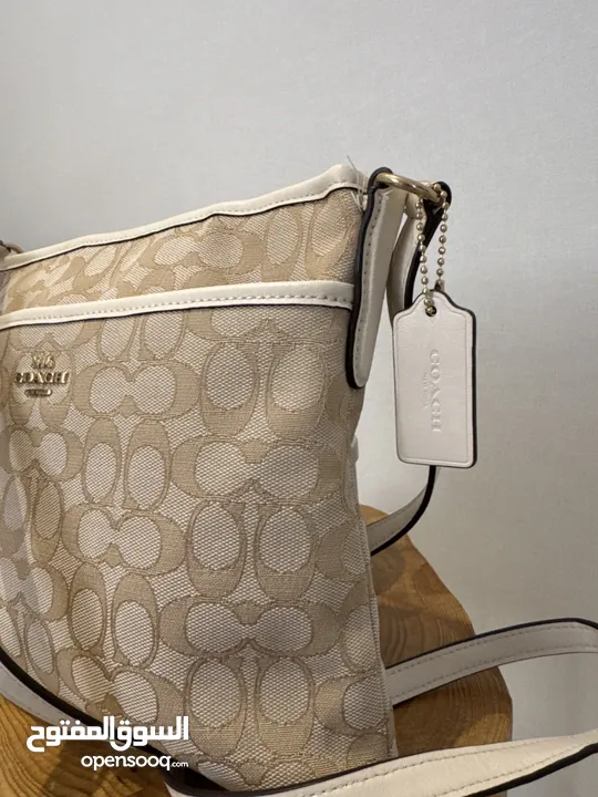 Coach signature canvas cross body bag