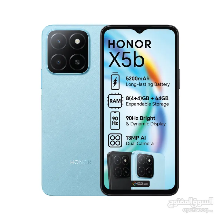 جديد هونور اكس 5 بي بافضل سعر لدى فليك اكسبرس///HONOR X5B (64GB) (4+4RAM) NEW