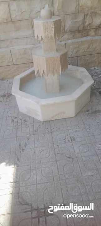 نوافير وشلالات وبابكيو احواض زريعه جميع انواع الحجر البناء والديكوارات