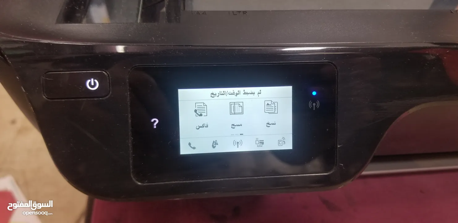 طابعات hp ملونة ويرلس مع سكانر وحبر جديد اصلي