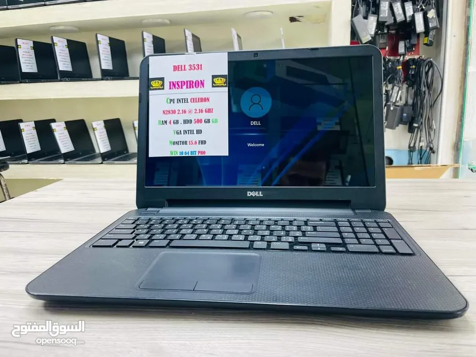 DELL 3531 CELERON RAM 4 GIGA DDR3 HDD 500 GIGA جهاز نضيف بضمان شهر