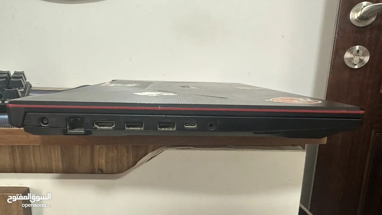 للبيع: لابتوب امريكيASUS TUF A17 + كيبورد ميكانيكي + ماوس جيمنج + سماعات + شنطة + ماوس باد طويلة