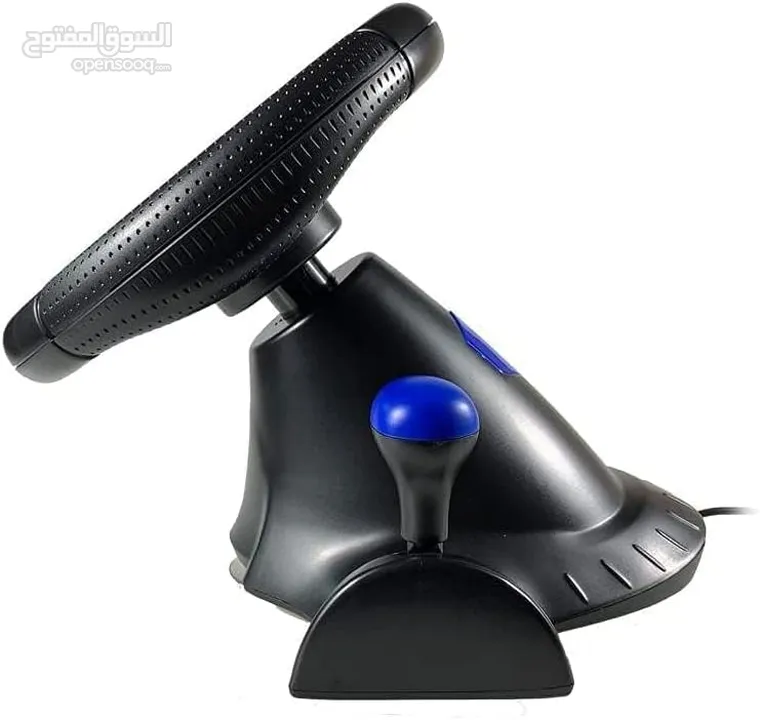 ستيرنغ ويل مقود سواقة مع بريكات لأجهزة الـ PC و البلايستيشن GT-V7 7 in 1 Steering