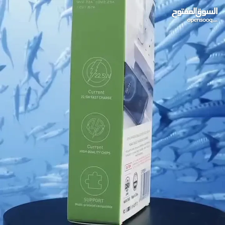 شاحن سريع 22 واط متوفر USB-A أو Type-C شاحن جهاز تلفون خلوي نوع BAVIN كابل شحن Quick Charge وصله