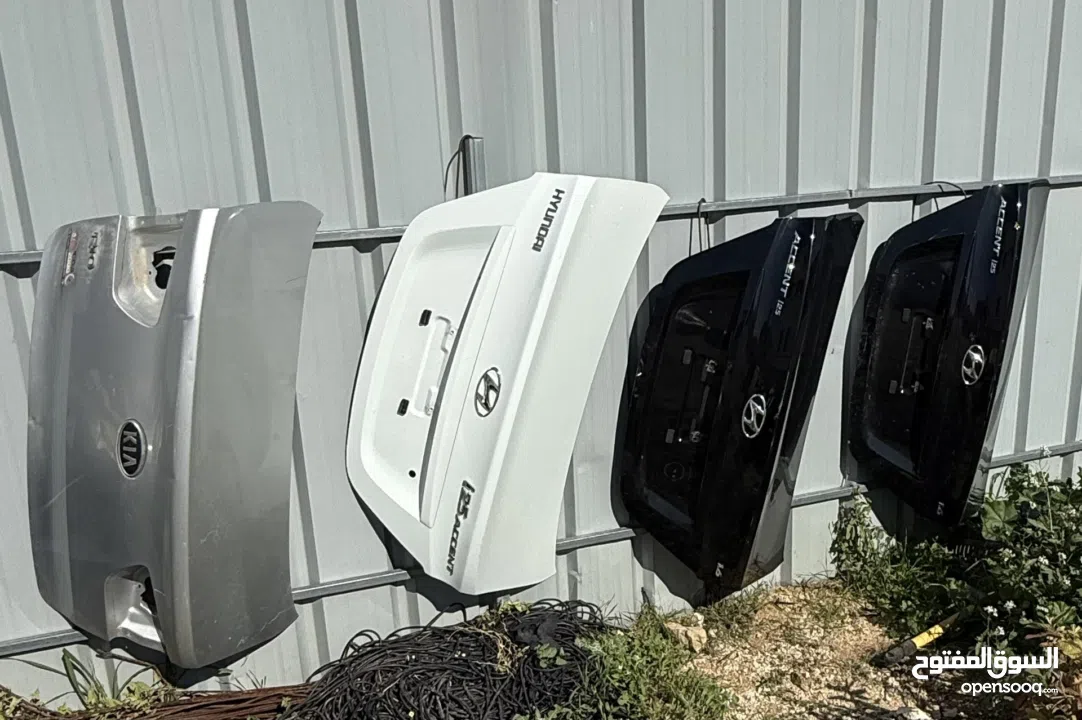 اطقم ابواب سيارات كورية +ودبات خلفية +وطبونات خلفية كاملة مع الجسور مع حساس شركة