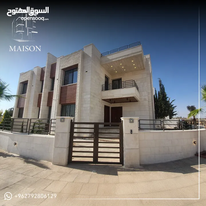 فيلا لقطة فاخره للبيع في طريق المطار قرب جامعة الشرق الاوسط