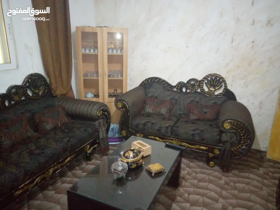 طقم كنب خشب زان  مستعمل