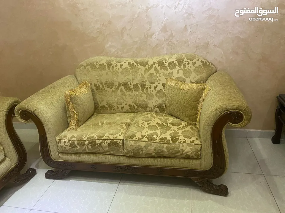 طقم كنب خشب زان