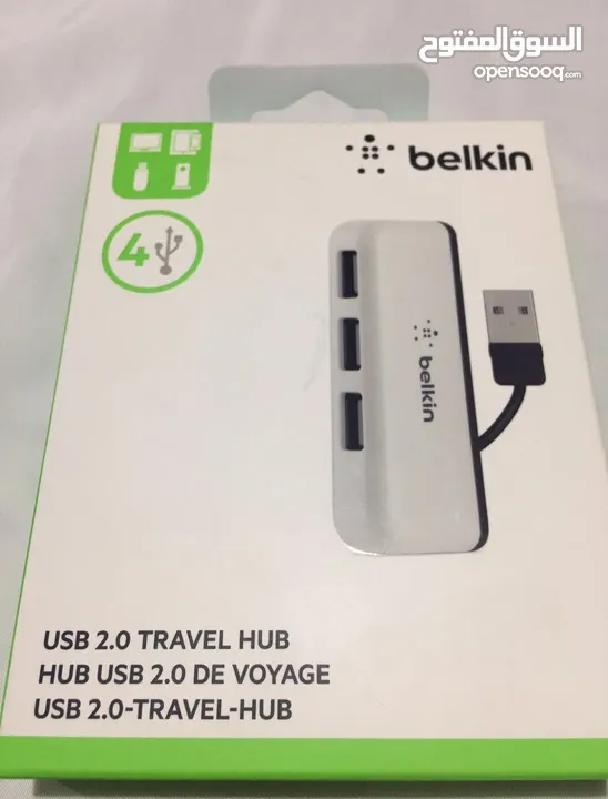 (Belkin)موزع يو اس بي  مختوم بالكرتونة USB TRAVEL HUB