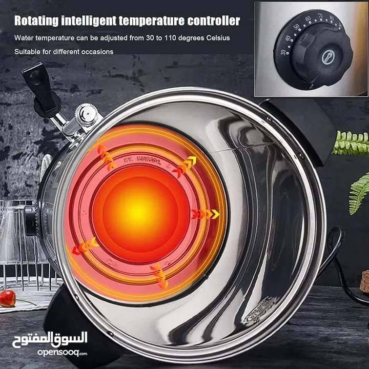 هيتر ماء 30 لتر حنفية ستانلس سخانات ماء كهرباء - Water boiler للمحلات التجاريه والمؤسسات