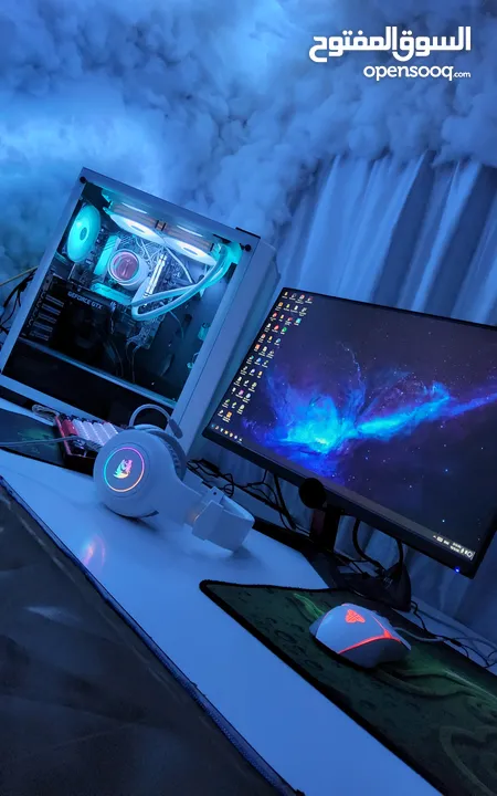gaming pc , white
