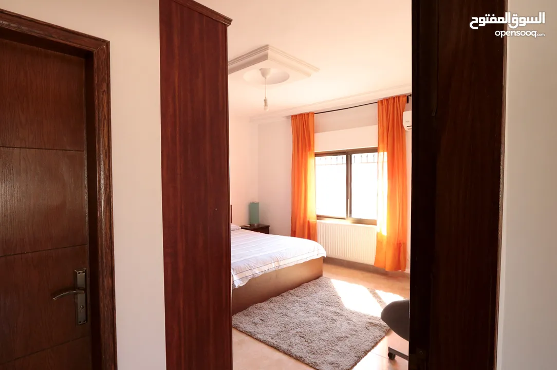 Yearly or monthly. 150m2 Fully furnished 3-bedroom apartment with a spacious living room & balcony