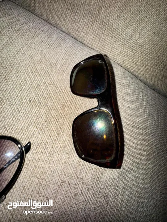 نظارات ray ban  شمسية حبتين الحبة
