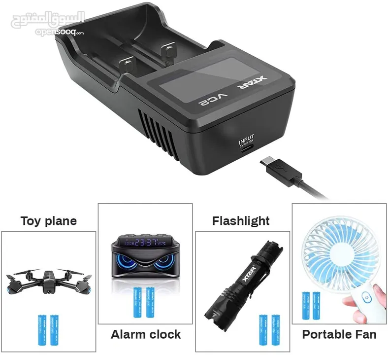 شاحن بطاريات ليثيوم 3.7 فولت 3.7V Battery Charger