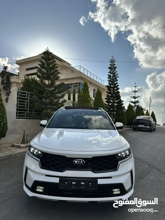 كيا سورنتو 2021 كامل الاضافات طلاء الشركه بلكامل